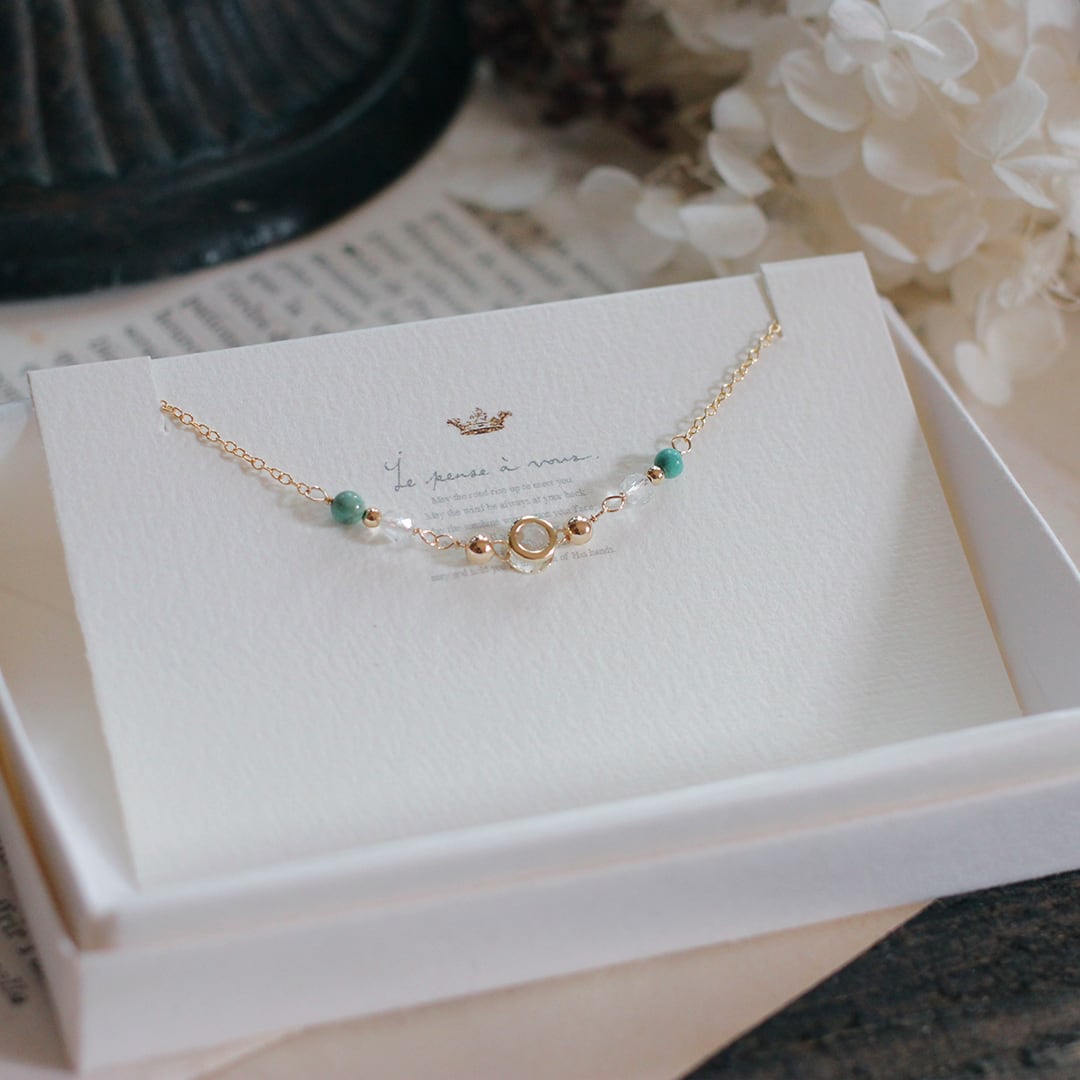 Jardin/オレンジサファイア・9月誕生石・14KGFブレスレット | Urim,Thummim