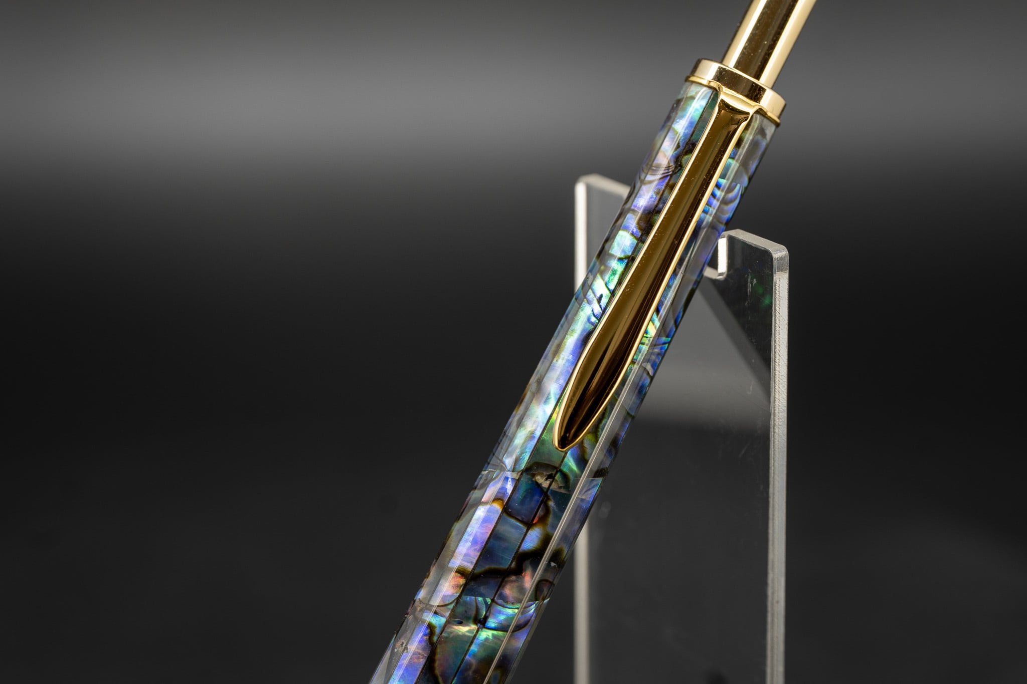 【海洋の宝石】 アバロンシェル ニュージーランド産 細軸 gold MP