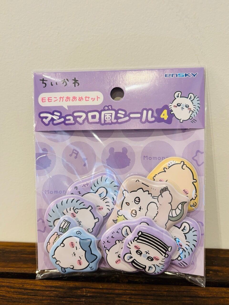 ちいかわ モモンガおおめセット・マシュマロ風シール4 CA41