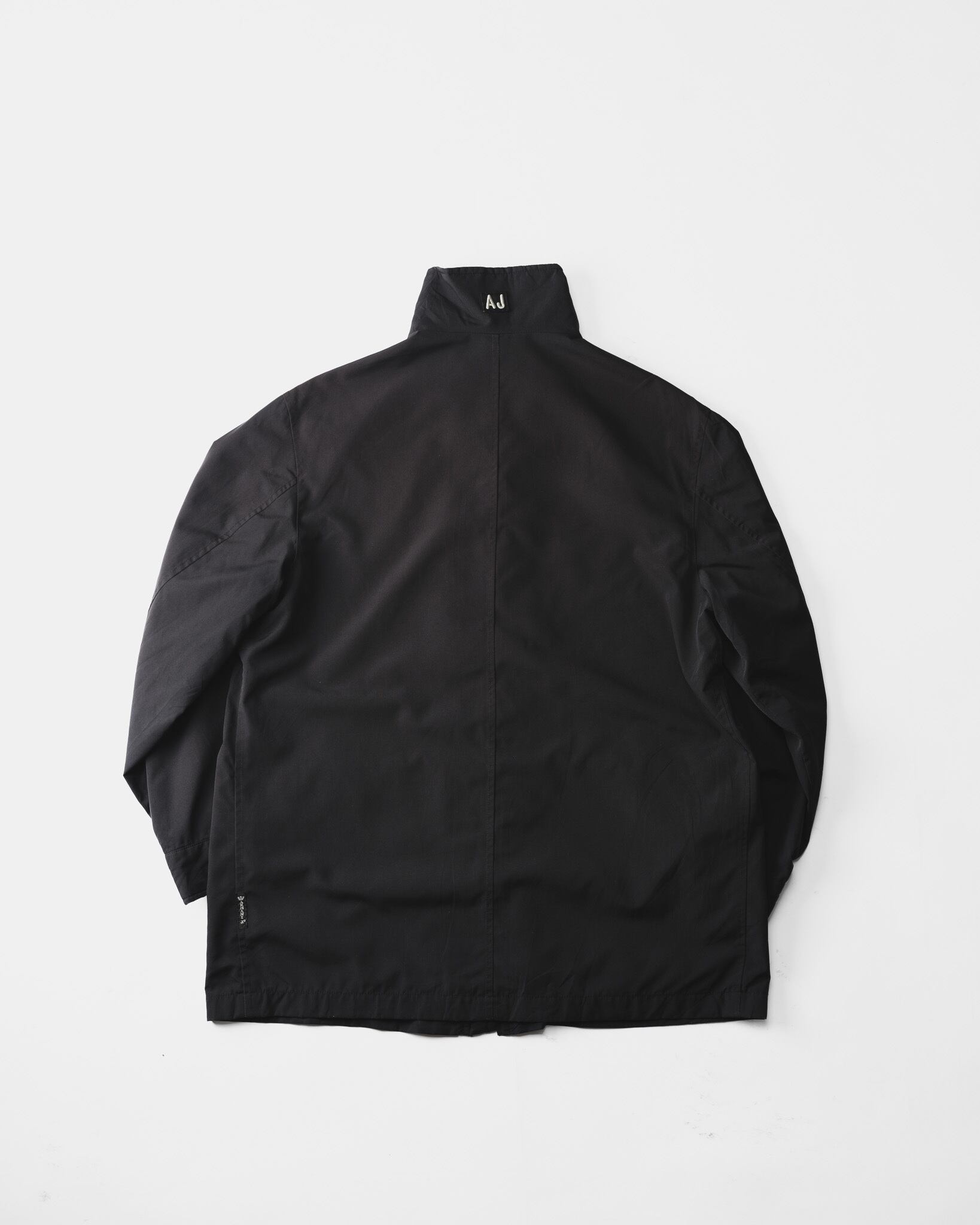 1990's] “ARMANI JEANS” Technical Shelled Zip-Up Jacket