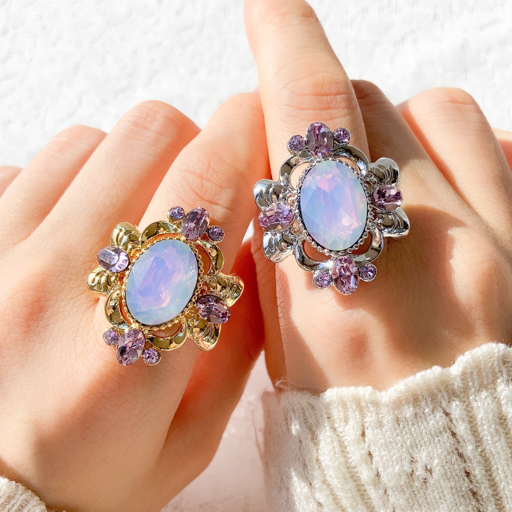 Decorative ring (purple blue) | マルベリコ