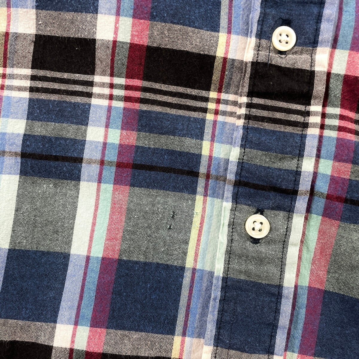 90年代 Ralph Lauren ラルフローレン BLAKE チェック柄 半袖シャツ