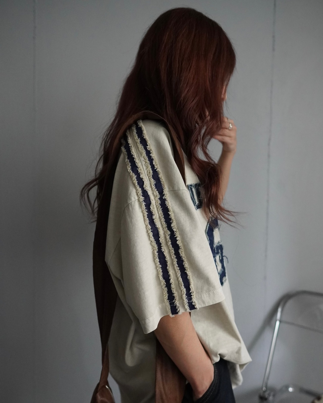【unused.lab】Sideline denim patch CS/Indigo