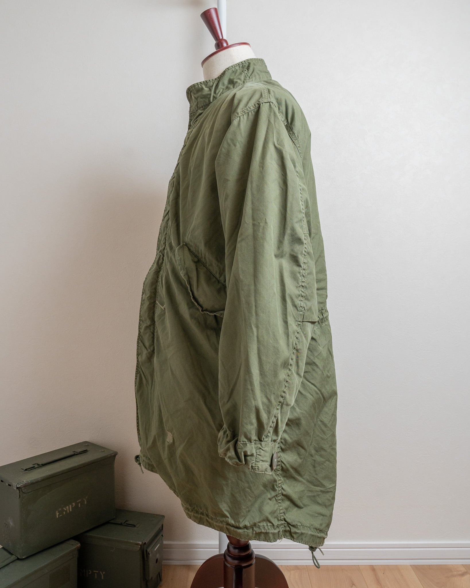 60s US ARMY M-65 フィッシュテールパーカ XS アルミジップ