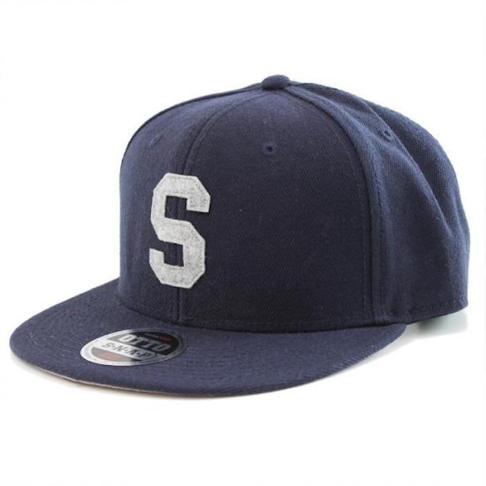 LETTER SNAPBACK CAP #BLACK