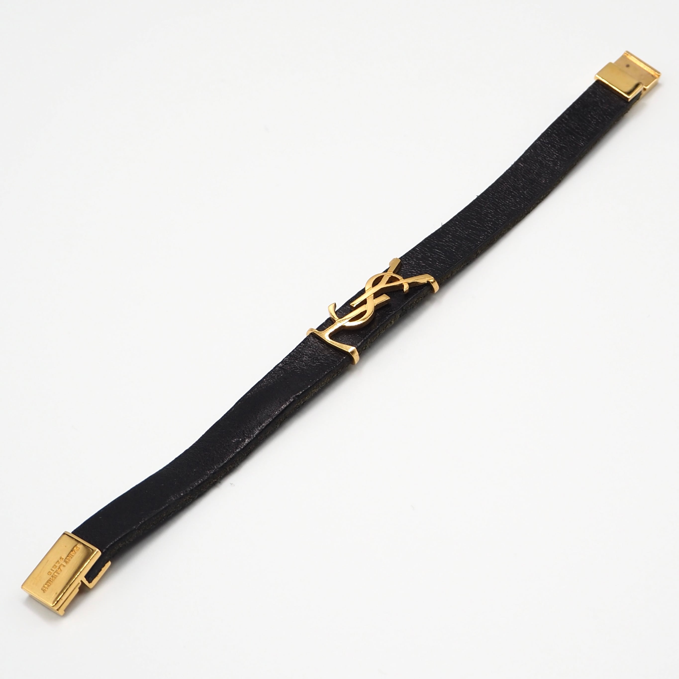 YVES SAINT LAURENT オピウムレザーブレスレット レザー イブサン