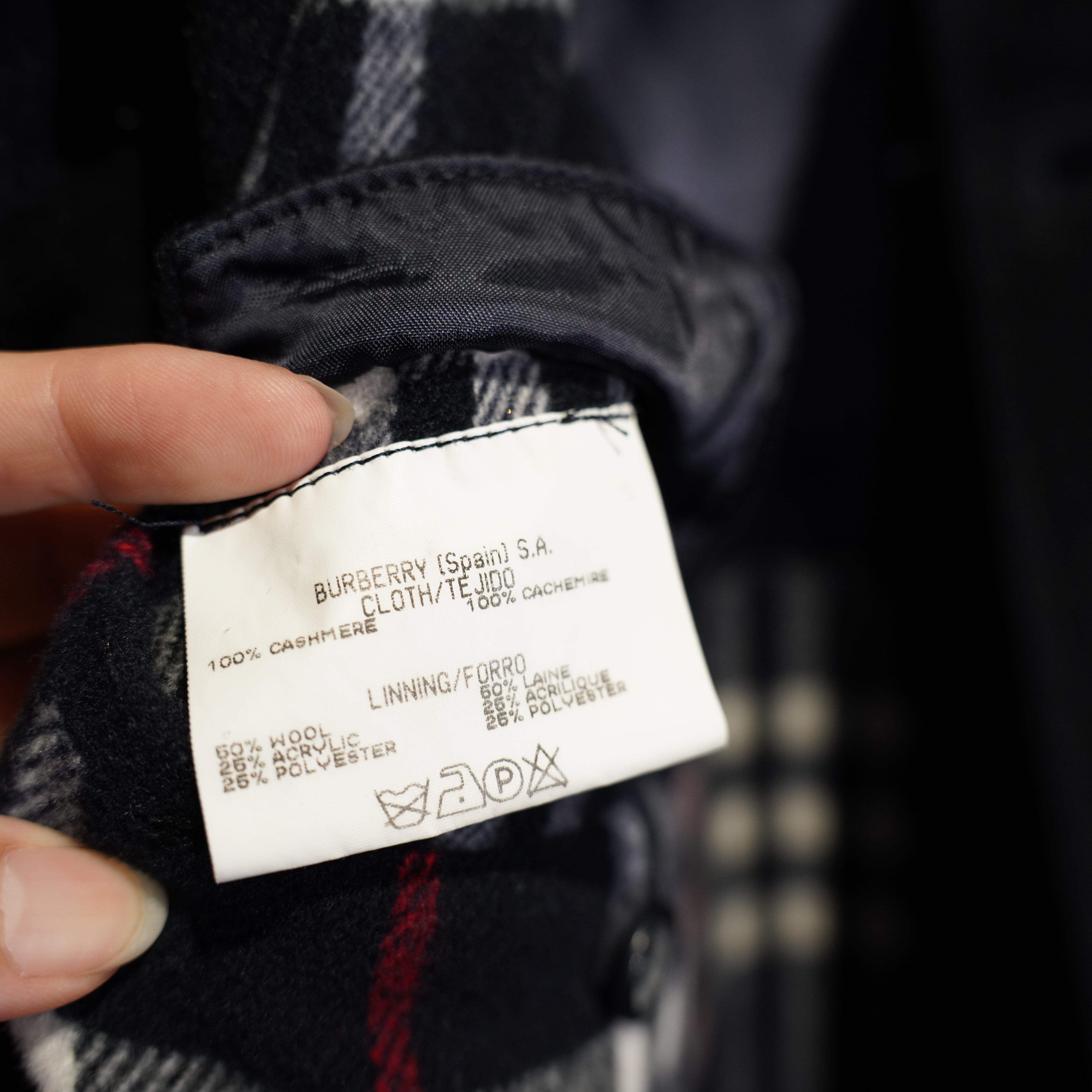 BURBERRY LONDON CASHMERE100% HALF COAT/バーバリーロンドンカシミヤ