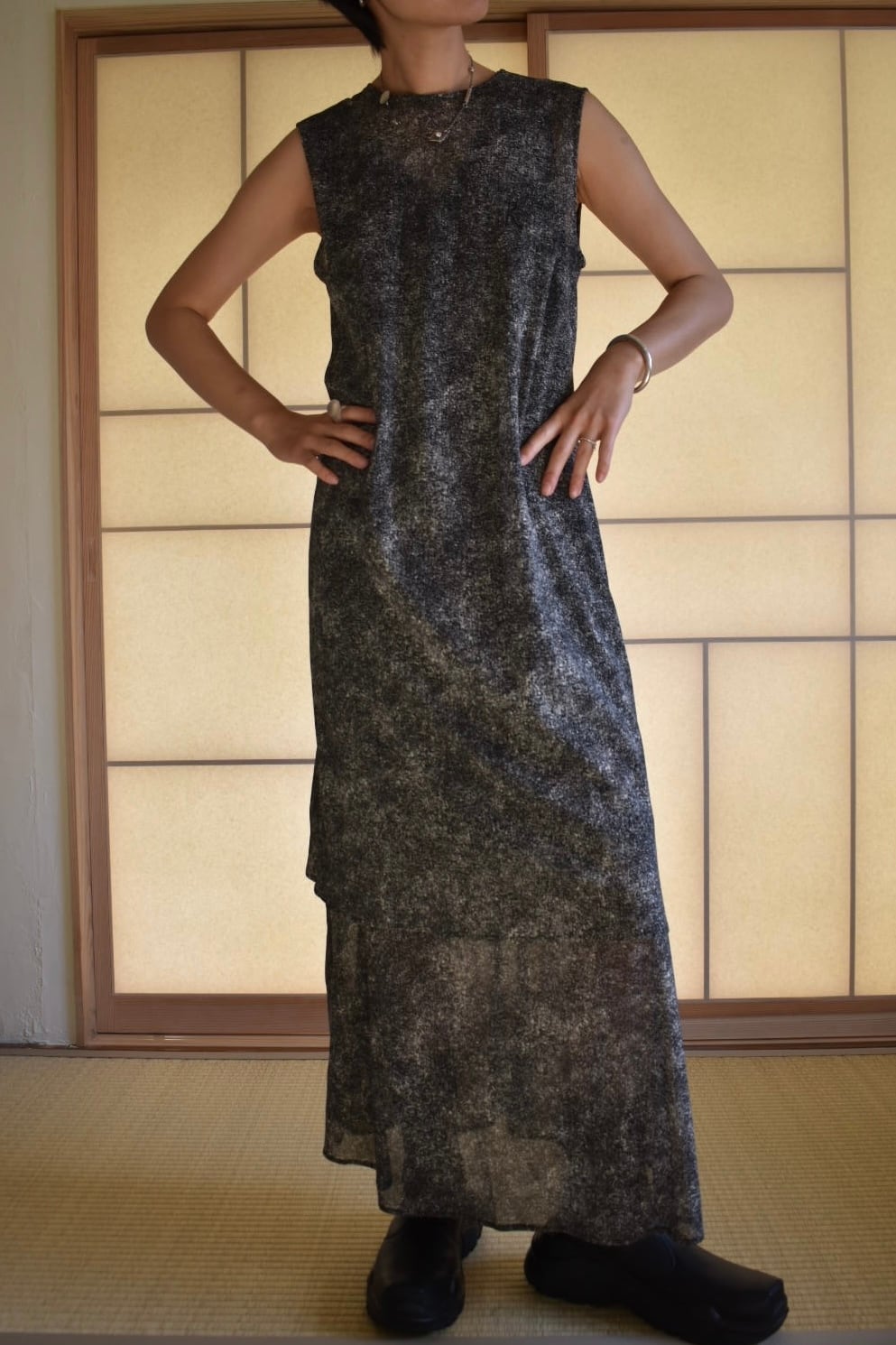 ワンピース RITSUKO KARITA See-through layered dress RITSUKO KARITA See-through layered dress（two piece・ensemble