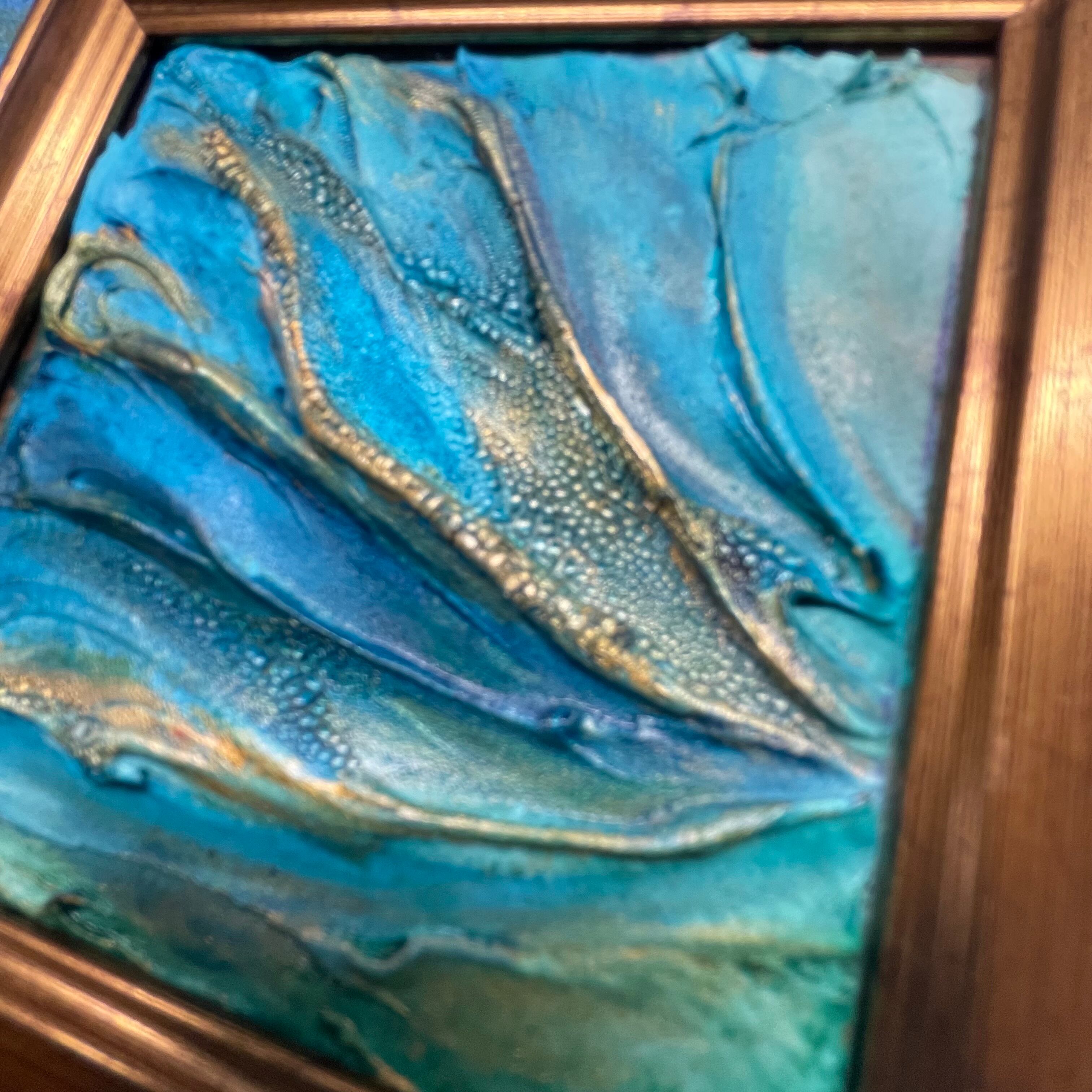 テクスチャーアート ミニアート 現代画 インテリア雑貨 抽象画 一点