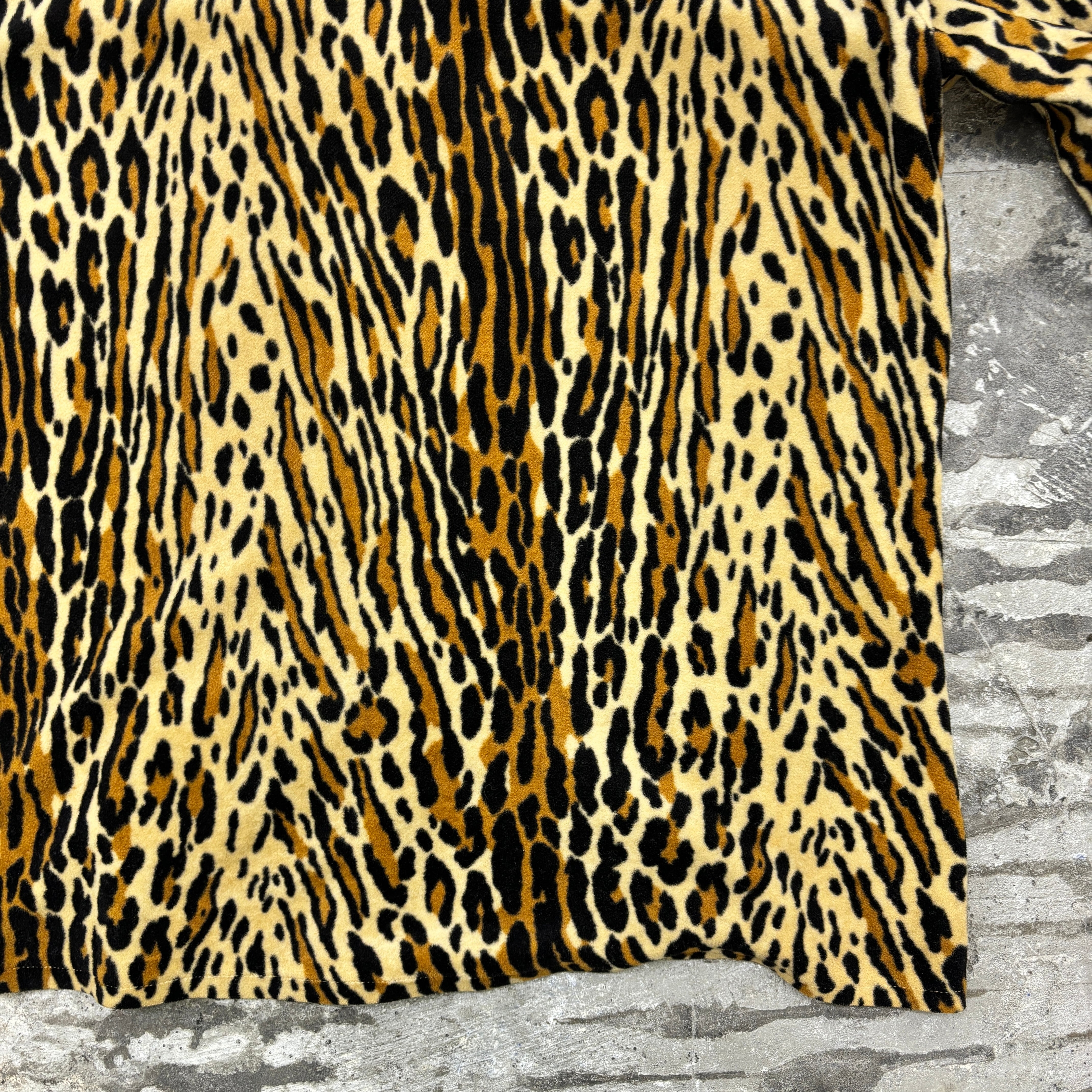 40s 50s LEOPARD shirt レオパード アニマル del mar 40s 50s LEOPARD shirt レオパード アニマル del mar 50s USA製