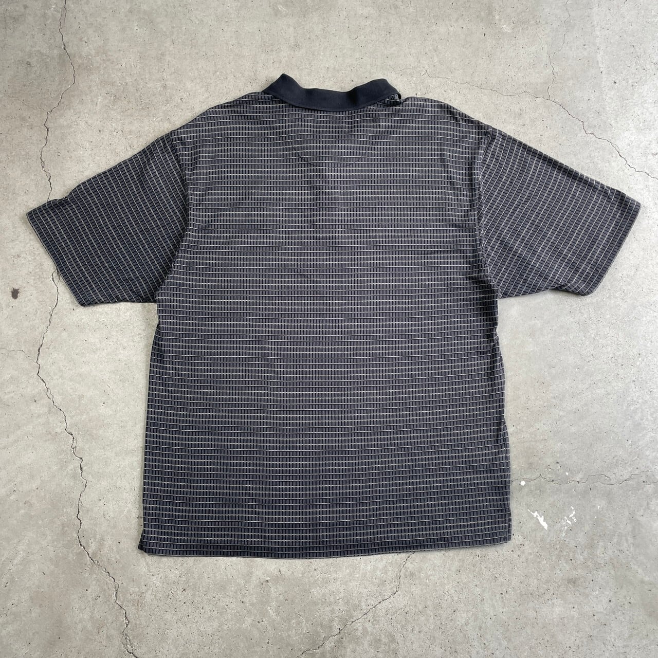 00年代 NIKE GOLF ナイキ ゴルフ ワンポイント 企業 ロゴ刺繍 総柄