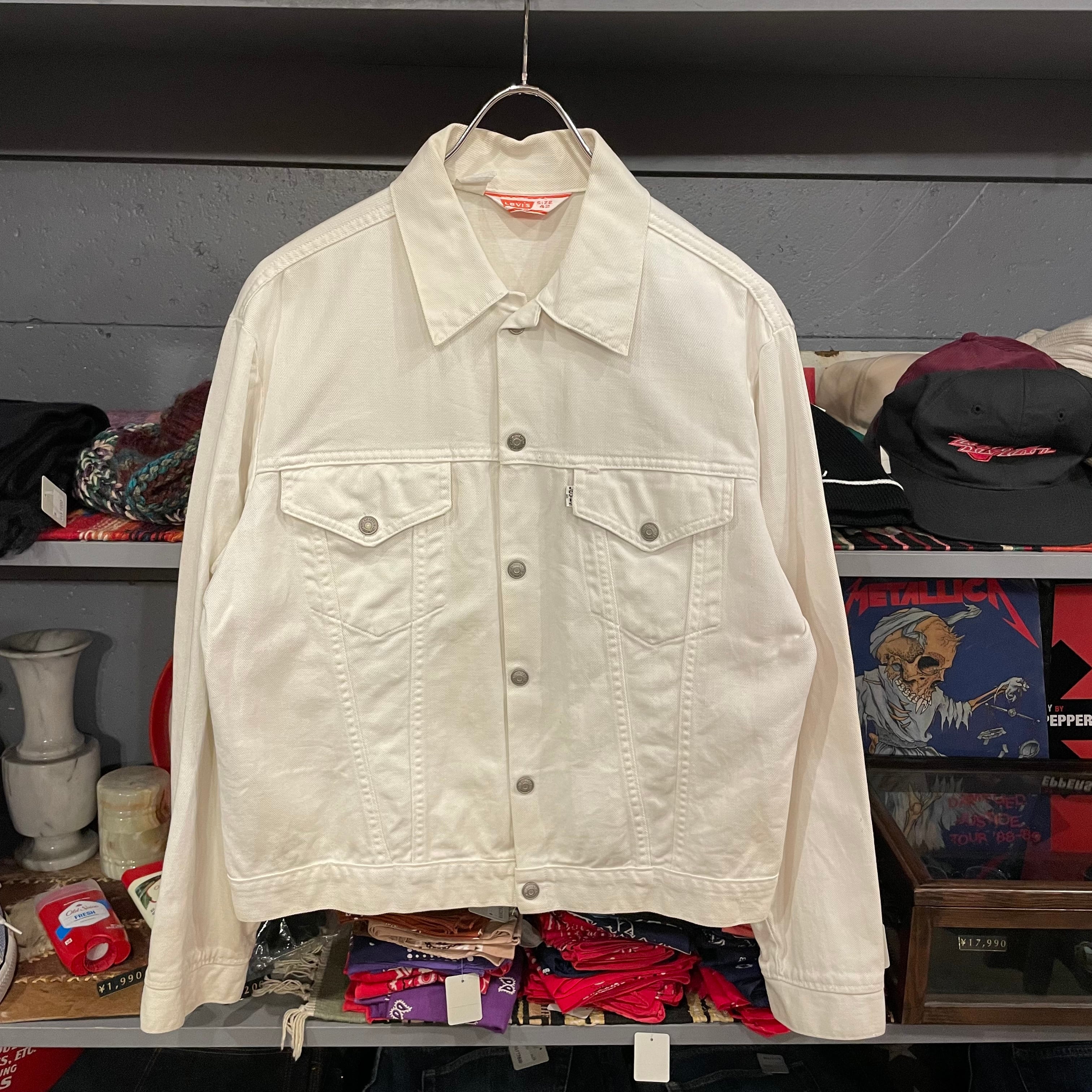 70s Levis White Denim Jacket