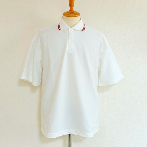 Over Size Polo Shirts　White