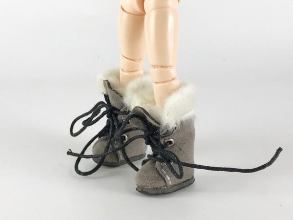 ドール靴 1/6 オビツ11 ロングブーツ SBB020GRY MW - 画像5