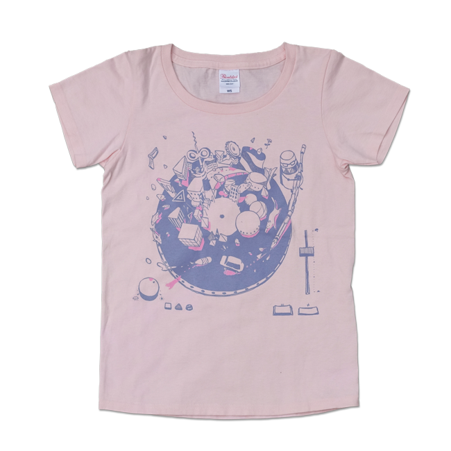 sasakure.UK『トンデモ未来空奏図』Tシャツ　ライトピンク - 画像1