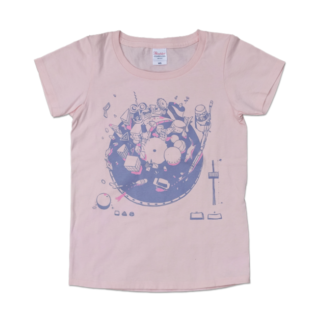 sasakure.UK『トンデモ未来空奏図』Tシャツ　ライトピンク - メイン画像