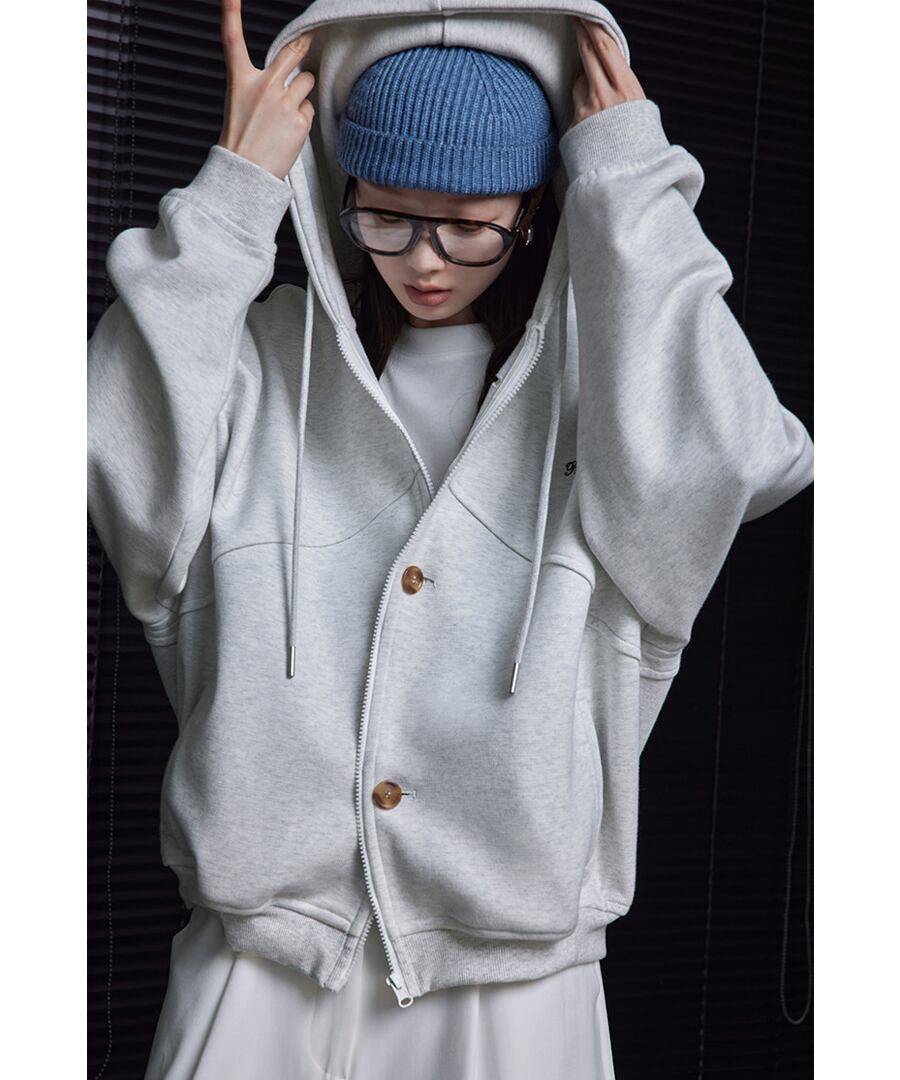 フード付きスウェットジャケット【a-50072】