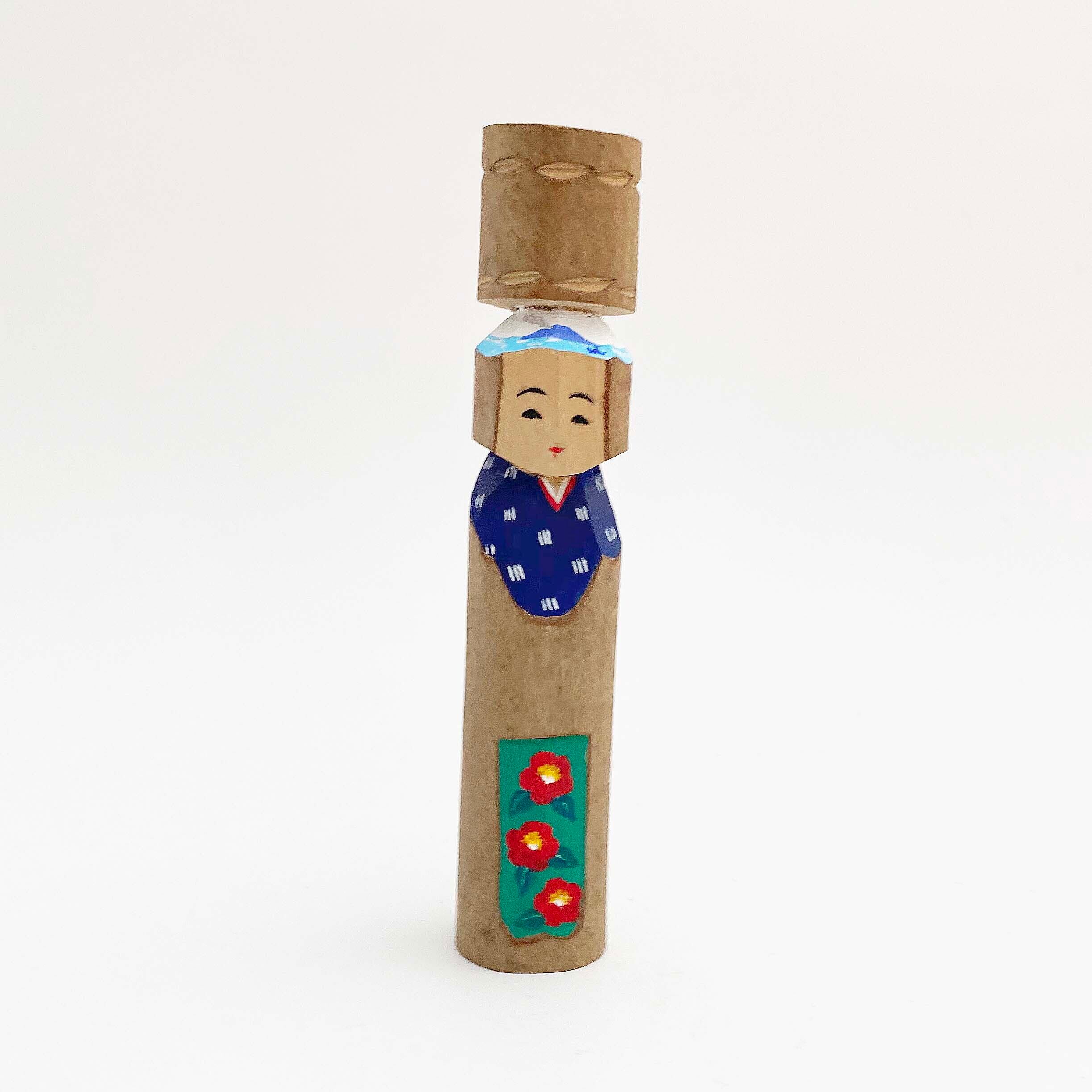 大島椿 あんこ人形 小(緑椿 細)