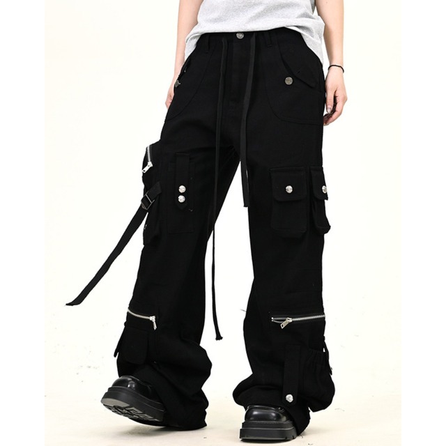 zipper design cargo denim　ジッパーデザインカーゴデニム　J0846