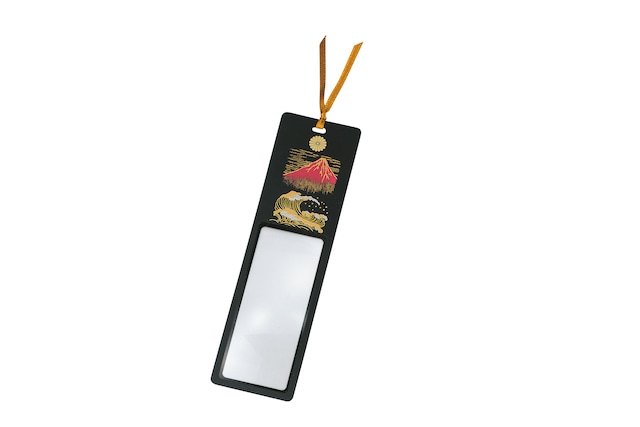 36-5703　ルーペ付しおり　桜　菊　Bookmark with loupe, cherry blossom, chrysanthemum