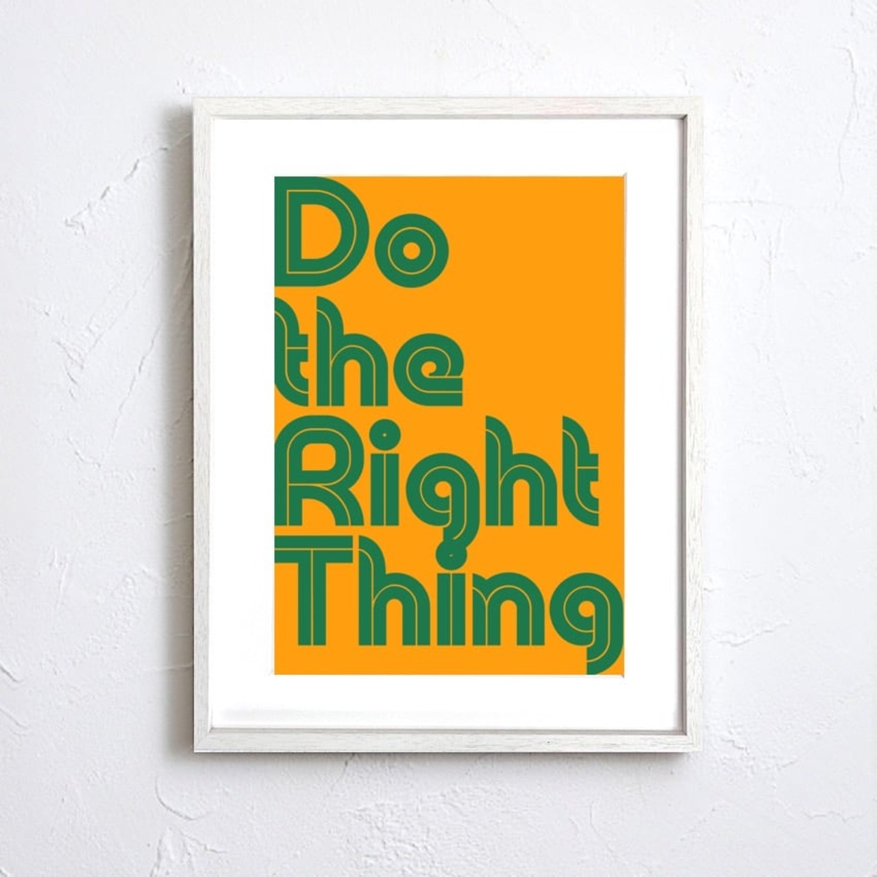 Do the Right Thing アートポスター｜ミニマル モダン 文字デザイン インテリア 装飾  A4ポスター