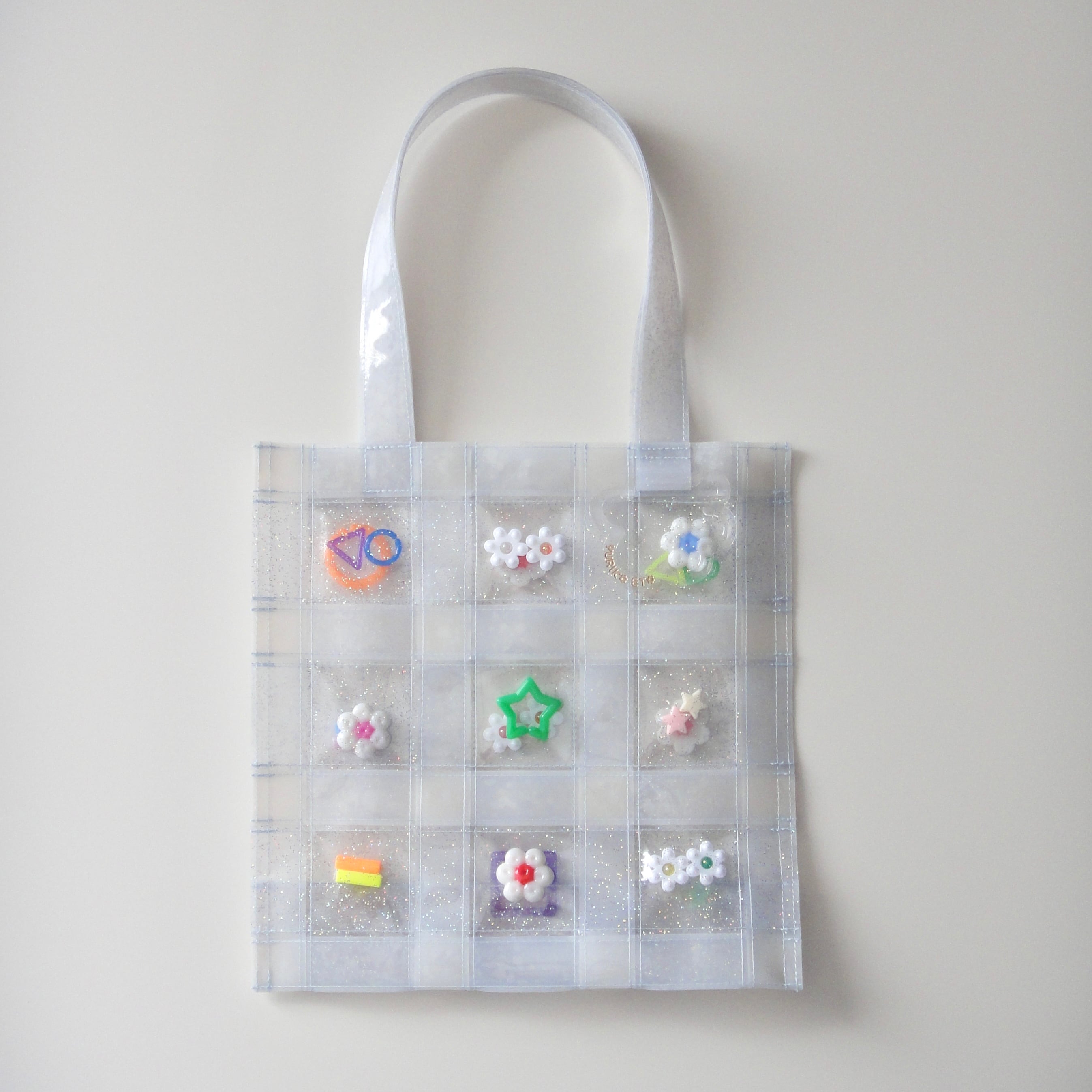 YURIKO ETO トートバッグ トートバッグ YURIKO ETO PVC tote bag M White トート