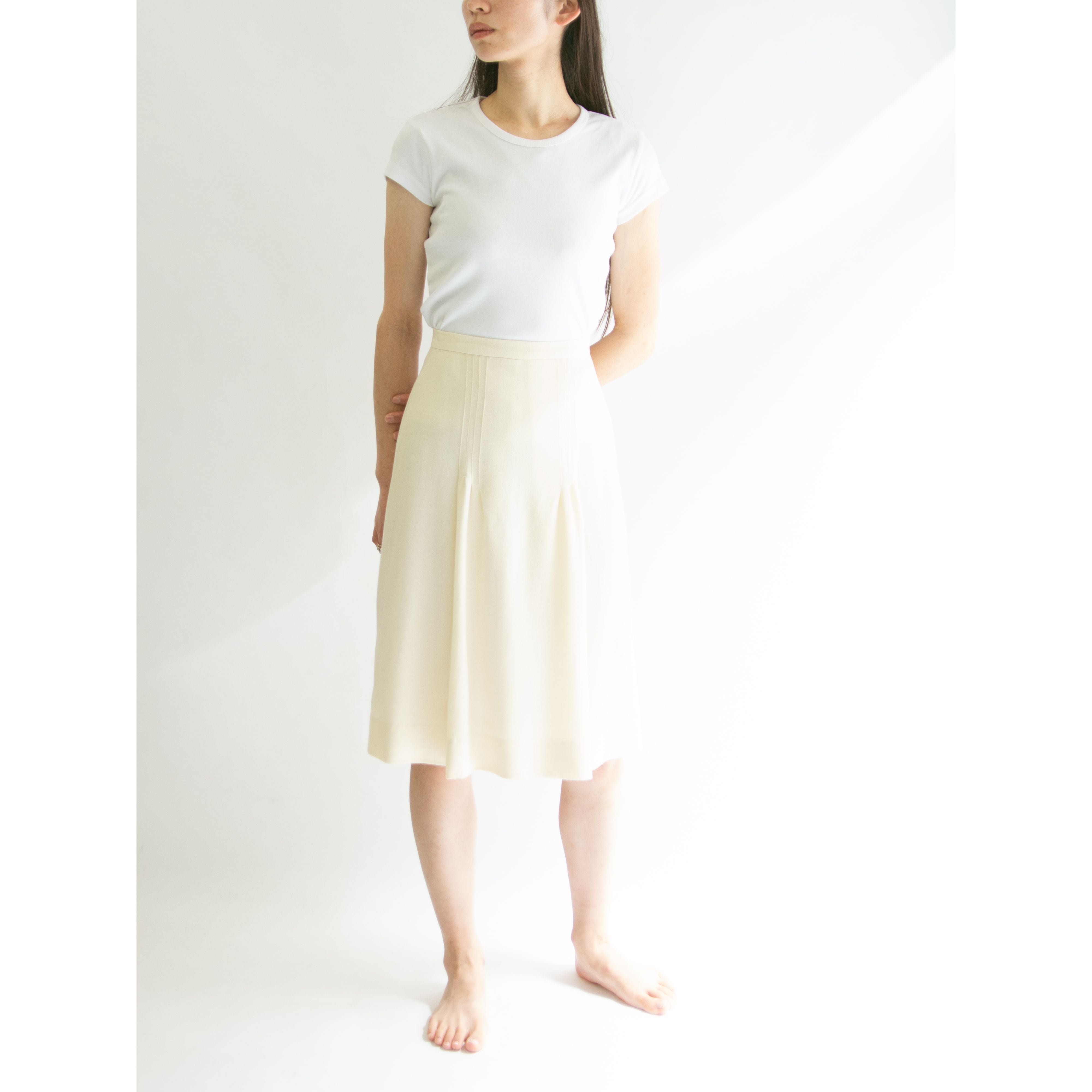 【LANVIN PARIS】Made in Italy 80's 100% wool skirt（ランバン イタリア製ウールスカート）2a