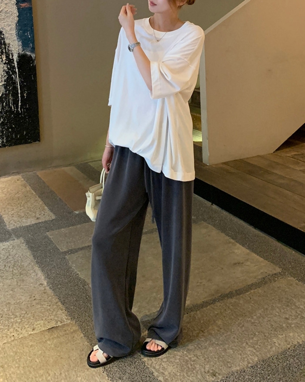 ドローストリング ワイドイージーパンツ 3color A1073 - 10