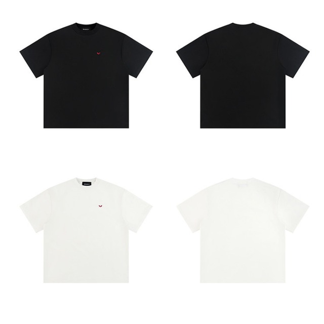 one point heart short sleeve tee　ワンポイントハート半袖ティー　J2056