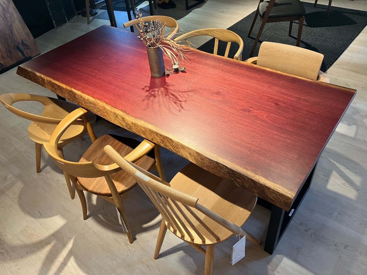 パープルハート_2000×810×46_青山店_テーブル天板/一枚板 231966