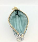 印鑑ポーチ　ミニポーチ　黒猫の散歩｜とりさん工房ーかわいいハンドメイドポーチ