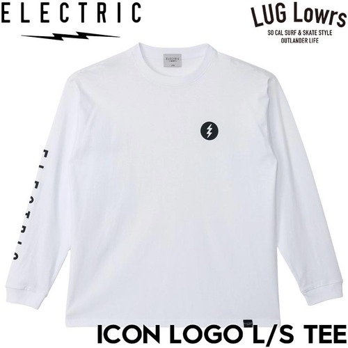 ELECTRIC エレクトリック ICON LOGO L/S TEE ロングスリーブTEE ロンT メンズ レディース E26ST10 WHT 26SP 日本代理店正規品