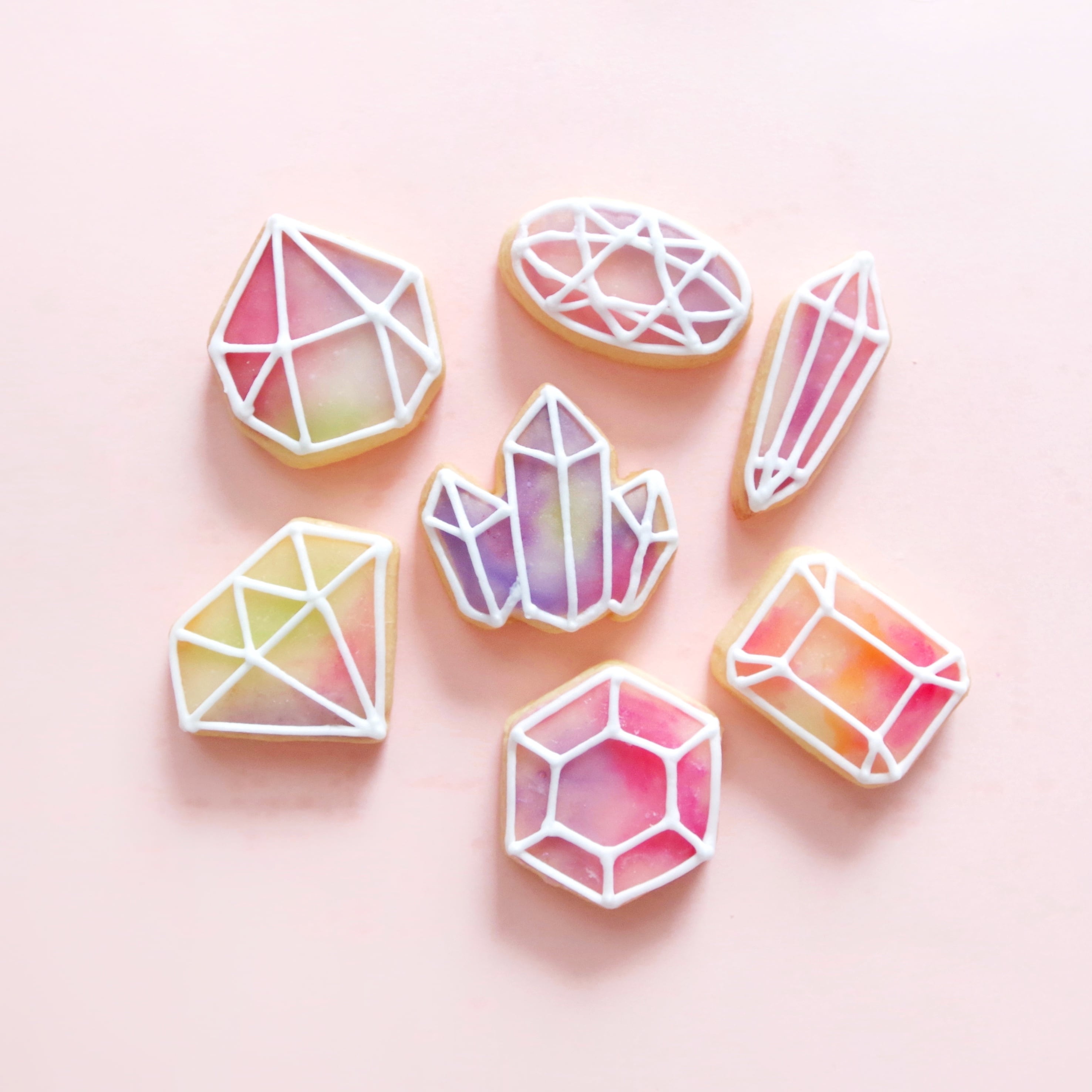 クリスタルジェムのアイシングクッキー | Francesca von Sweets