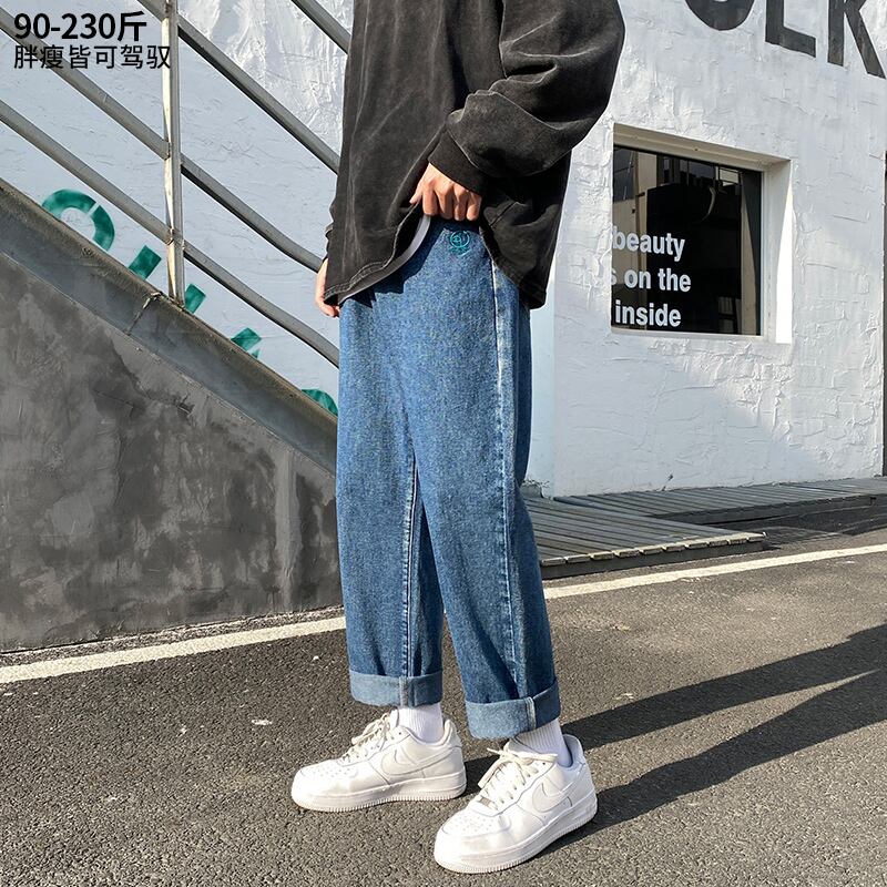 ジーンズ ルーズスタイルカジュアルパンツ スプリングオータム 大きめサイズ 春物 秋物 ヒップホッププラスサイズ34054162590