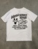 日本未発売【VANS USA】SERVICE REPAIR S/S Tee - White（US企画）