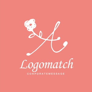 素朴で可憐な花のAのロゴ