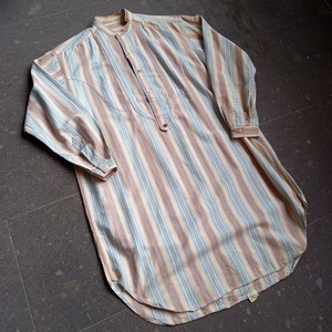 ストライプ グランパシャツ used [103009]