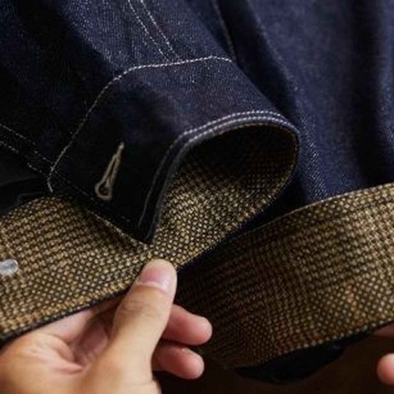 Shirt Collar Patch Pocket Waist Length Coveralls ◇H0946