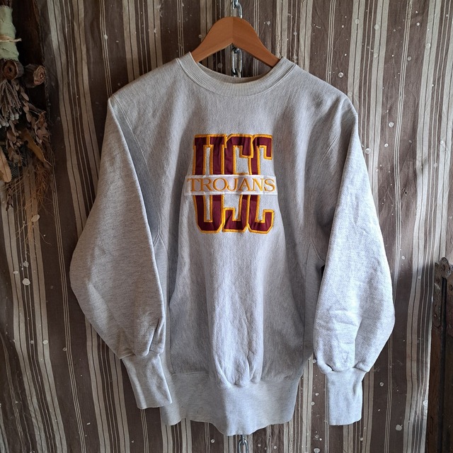 "USC" リバースウィーブ仕様 カレッジ刺繍スウェット used [409002]