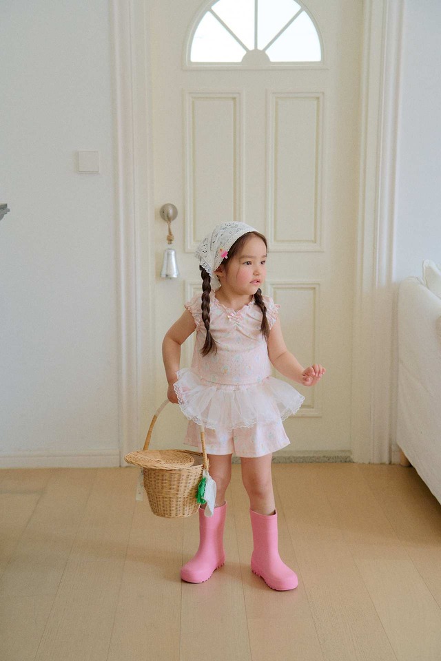 【5/9〆予約】<chouchoushasha>  Ice cream shirring top