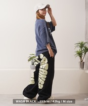 ◆11.5oz バックアーチロゴ ワイドデニムパンツ◆ng-88225