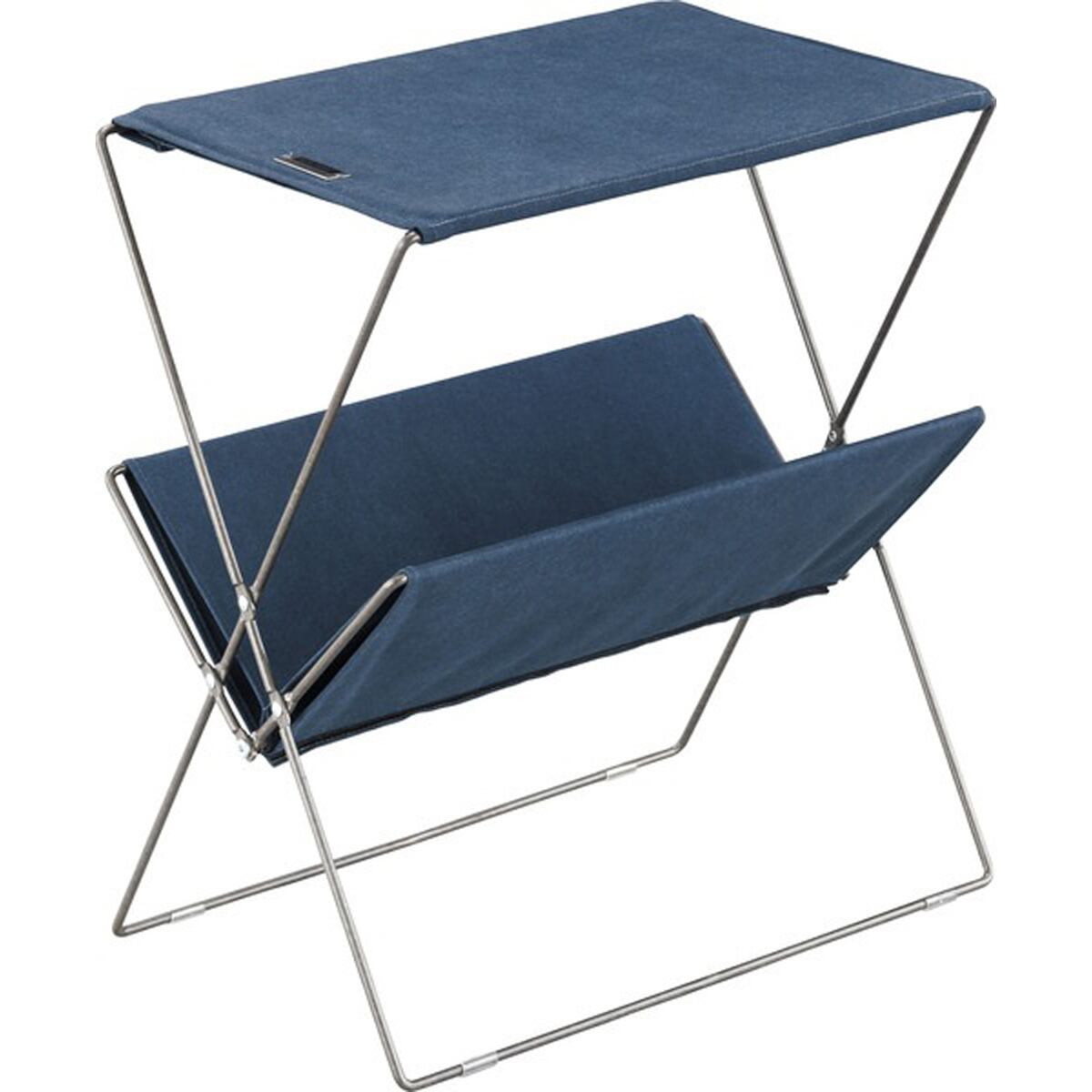 フォールディングサイドテーブル MIP-91CM MIP-91NV サイドテーブル テーブル 机 簡易テーブル 折りたたみ コンパクト 持ち運び リビング アウトドア キャンプ インテリア 収納 カモフラ ネイビー 迷彩 紺