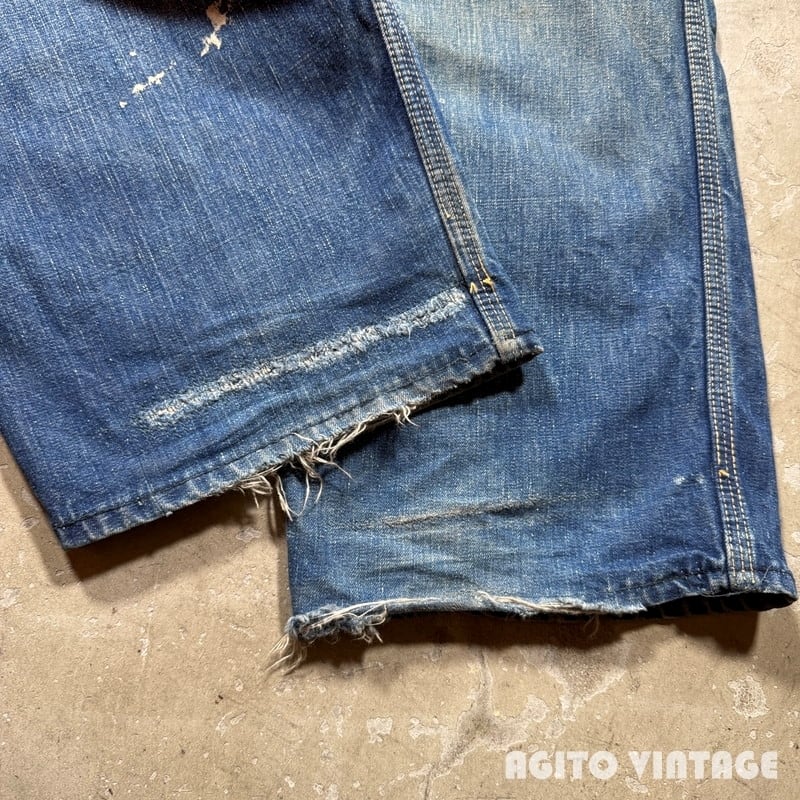 60's~ Lee 191Z リー デニムペインターパンツ 黒タグ 42TALON ペンキ