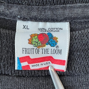 【FRUIT OF THE LOOM】90s USA製 世界地図 Tシャツ バックプリント ビッグプリント アメリカ古着