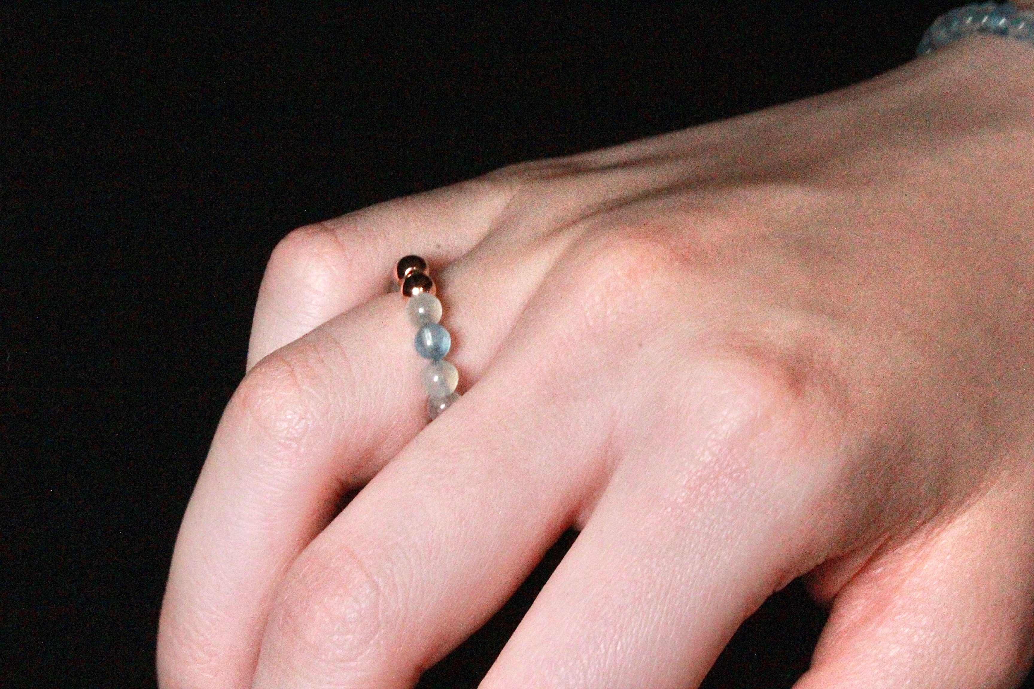 幸せな未来へ導く天使の石-アクアマリン：Crystal Blue ring | tigre