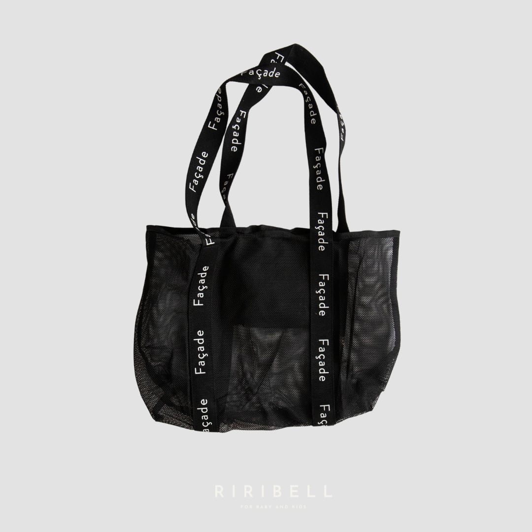【façade】Tote Bag / Black