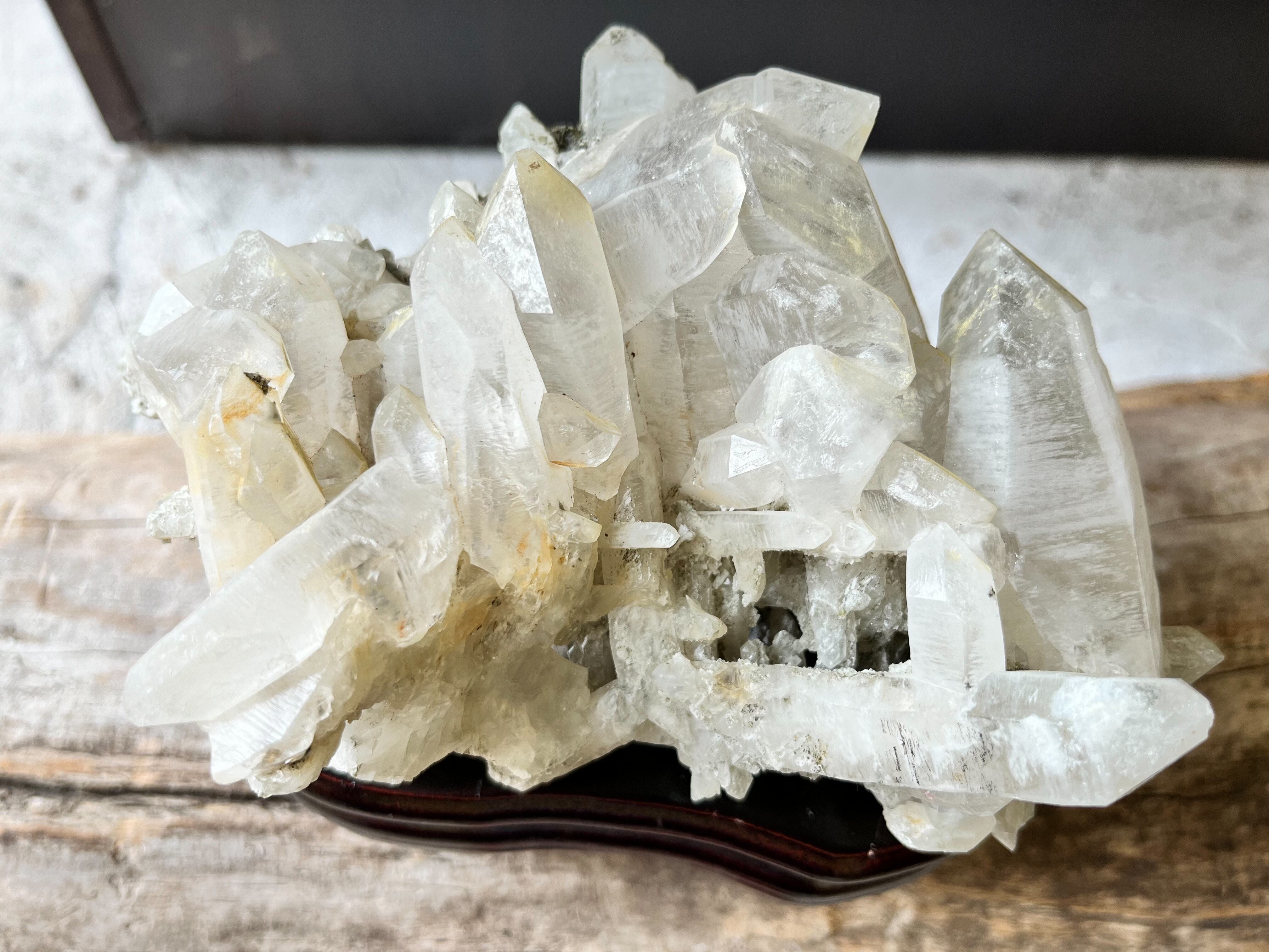 早い者勝ち！レムリアンシード水晶 クラスター[T802-3586] 古代人の記憶宿す！ レムリアンシード水晶 クラスター[T802-3477]