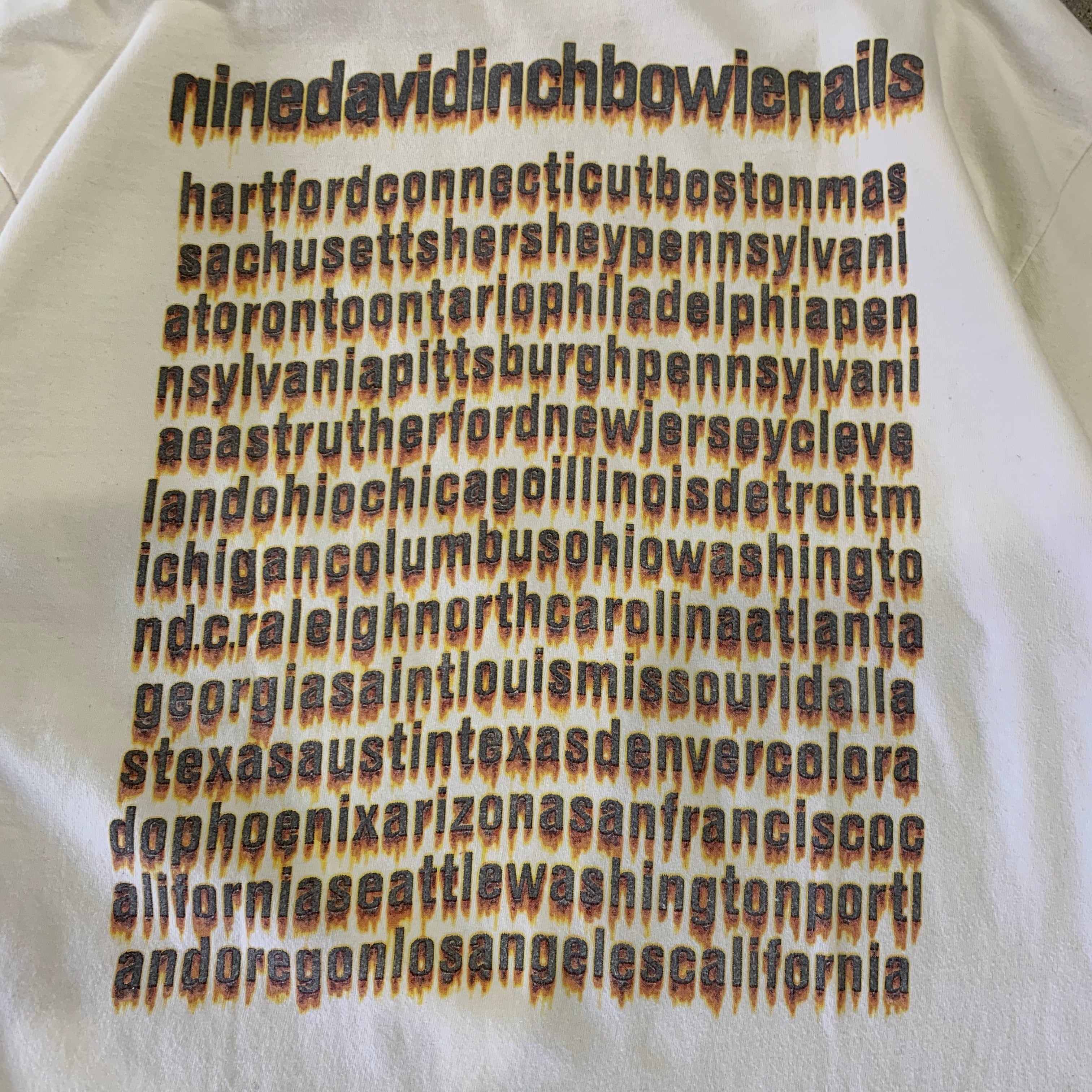 90s nine inch nails × david bowie T-shirt | What