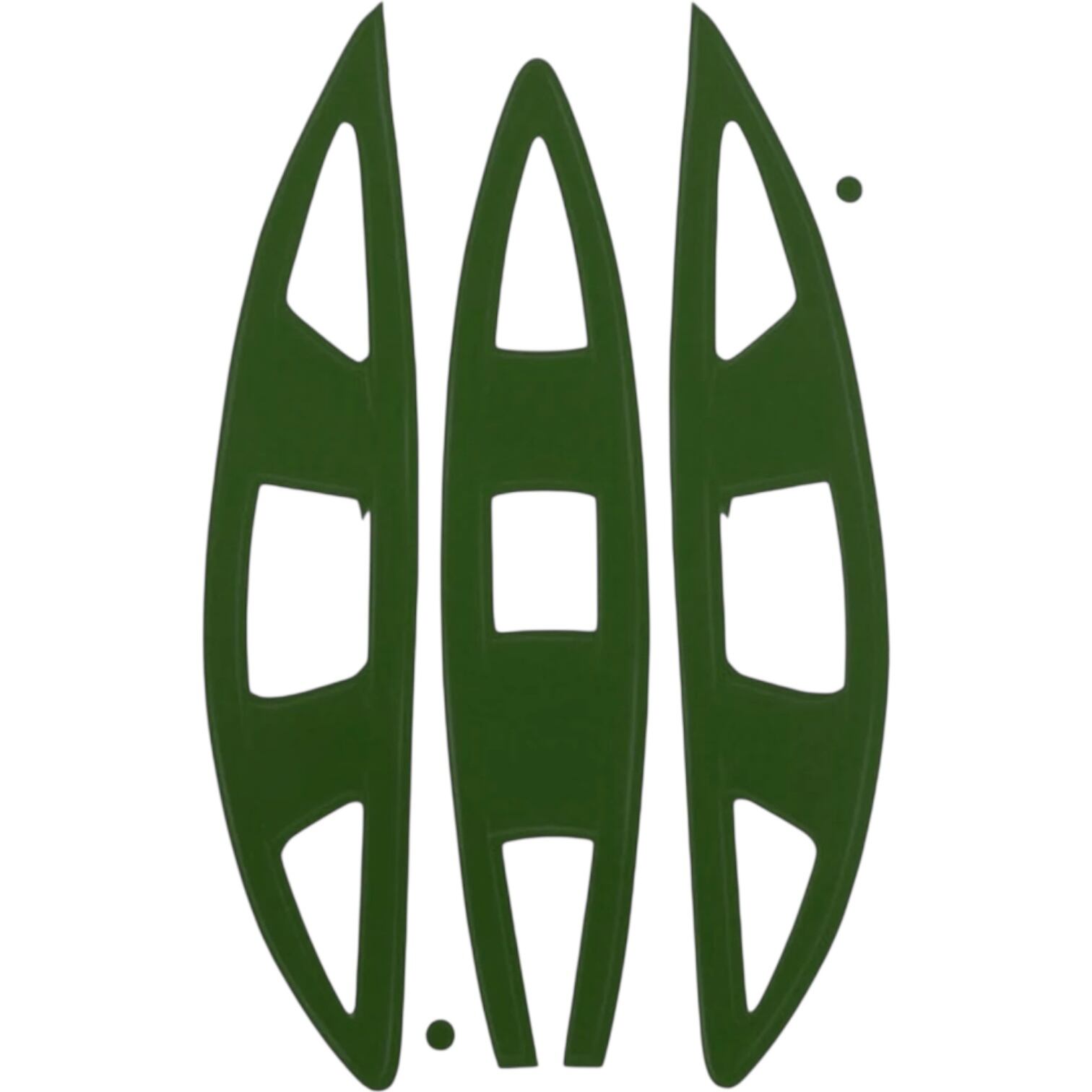 CPXR-CPVR ベントステッカー リアベントデカール ラクロス ヘルメット用 グリーン