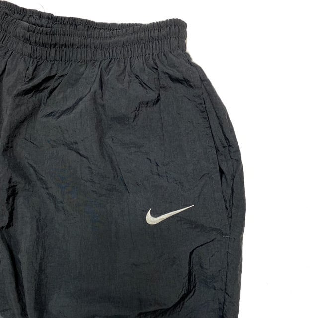 US輸入 NIKE ナイキ ナイロン パンツ NAVY 裏地付き